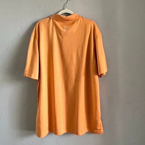 Tehama Mens Golf Polo Shirt Orange  size LG - Picture 2 of 12